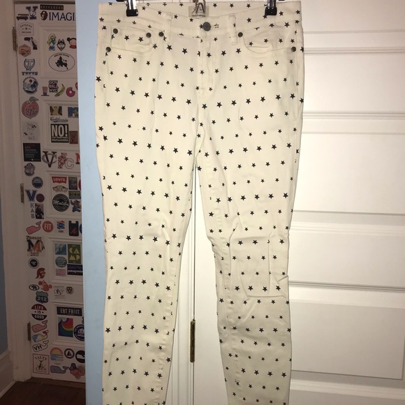 J. Crew Toothpick White Star Jeans - Picture 2 of 4